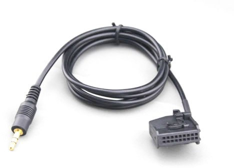 Goliton® Adaptateur Auxiliaire-in à Prise Jack de 3,5 mm pour Seat Skoda VW MFD2 RNS RNS2