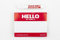 Montana Hello my name is... Aufkleber Set + Marker rot