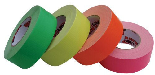 ISC Neon Standard-Duty Cinta de Corredor: 2 in. x 60 yds. (Naranja Fluorescente)