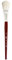 Silver Brush Limited 5519S Silver Mop White Oval Brush, Oil, Acrylic, and Watercolour Brush, Short Handle, Size 1