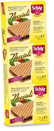 Schär Nocciolí- Haselnussschnitte, 4er Pack (4 x 63 g Packung)