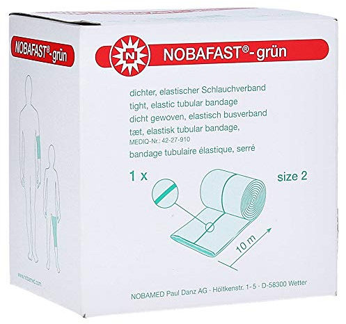 NOBAFAST Schlauchverband elastisch Gr.2 10 m grün