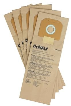DEWALT PAPER DUST BAG FOR DWV902 5 PACK