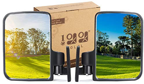 10L0L. Golf cart Generic Side Mirrors of EZGO Club Car Yamaha and Others (One Pair for Sale) by 10L0L