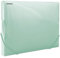 DONAU 8545001PL-06 Sammelbox Dokumentenbox Heft-Box mit Eckspanner Gummis, aus Kunststoff/ PP 700μm Grün-Transparent für DIN A4| Rückenbreite 30mm| Zusammenklappbare Seitenflügel| für Büro und Schule