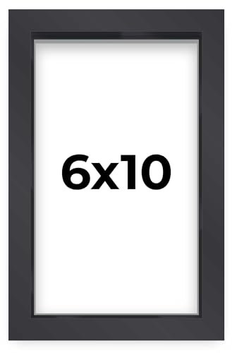 Schattenbox-Rahmen, 15,2 x 25,4 cm, modernes schwarzes Finish, 1,9 cm Tiefe des nutzbaren Raums, Innenmaße: 15,2 x 25,4 cm oder 25,4 x 15,2 cm, UV-beständiges Acryl, säurefreie Rückseite,