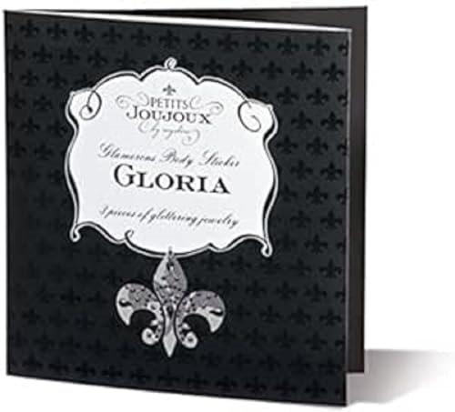 Petits JouJoux Gloria Brust und Venushügelschmuck (3er Set), schwarz/pink, 1er Pack (1 x 1 Stück)