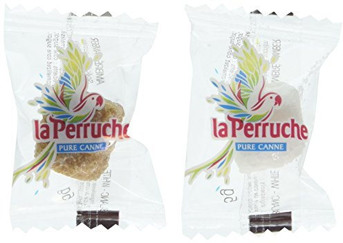 Braune & weiße Rohr-Zucker-Würfel, seperat verpackt, im Aufstellkarton, 2,5 kg