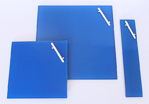 Chrystallo Corkline Glas-Magnettafel blau, 10x50 cm, Memoboard