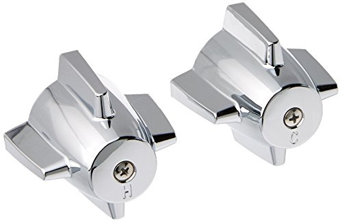 Danco 88264 Pair of Faucet Handles for Central Brass, Chrome, 2-3/8 H x 2-3/4 W