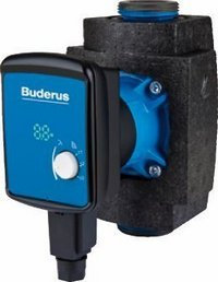 Buderus Hocheffizienz Heizungspumpe BUE-Plus 25/1-6 Logafix, Schwarz-Blau, Inline, Guß (Eisen) und Polypropylen, Heizungspumpe, Pumpe, 180 mm, 25-60, 1-6, 180mm