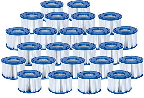 Happy Hot Tubs 24 PACK of Bestway VI Filters Lay-Z-Spa Lazy Spa Hot Tub Blowup Filter Cartidge