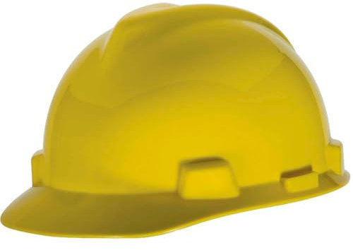 MSA 463944 V-Gard Harthüte mit Staz-On Federung, Standard, gelb, Standard