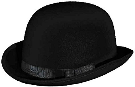 Faschingshut Melone schwarz