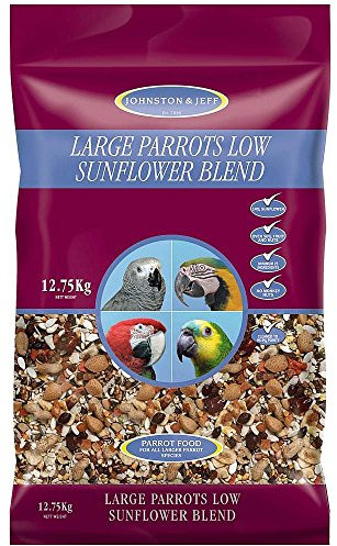 Johnston & Jeff Low Sunflower for Large Parrot Bird, 12.75 kg