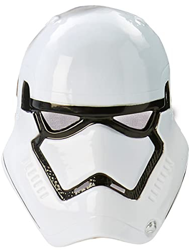 RUBIES - Star Wars Officiel - Masque Stormtrooper pour Enfants - Taille Unique - Accessoire pour Compléter le Déguisement - Masque en PVC Blanc et Noir avec Attache Élastique