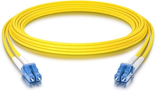 10Gtek OS2 LC a LC Cavo Fibra Ottica 3-Meter, 9/125 Monomodale Duplex LSZH Fiber Optic Patch Cord per SFP, 10G SFP+, Media Converter
