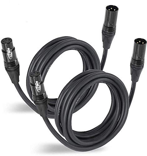 Stagg SMC1 GR 1 m 3 Pin XLR Male to Female Microphone Cable with Green Ring