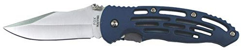 Fox Outdoor Klappmesser, Einhand, blau, Kunststoffgriff
