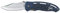 Fox Outdoor Klappmesser, Einhand, blau, Kunststoffgriff