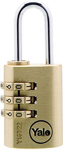 Yale Locks YALY15022 22 mm Brass Combination Padlock