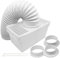 Spares2go Kit de Boîte et de Tuyau d'évent de Condenseur Compatible avec Indesit Sèche-Linge