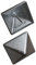 Gartenwelt Riegelsberger Pfostenkappe Aluminium blank 145x145 mm Pyramide mit Dorn Zaunkappe Abdeckungskappe