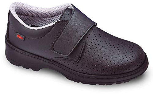DIAN Milan-SCL picado Color Negro Talla 39, Zapato de Trabajo Unisex Certificado CE EN ISO 20347 Marca