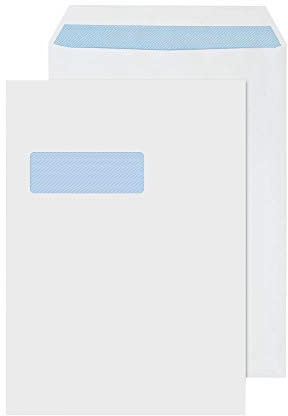 Q-Connect C4 Envelopes Window Self Seal 90gsm White (Pack of 250)