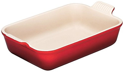 LE CREUSET Pirofila Rettangolare in Gres 31/26 cm, Rosso