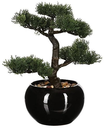 ATMOSPHERA CREATEUR D'INTERIEUR Bonsai Artificial en Maceta de cerámica Altura 36