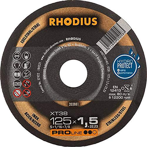 RHODIUS Trennscheibe XT38 125 x 1,5mm gerade