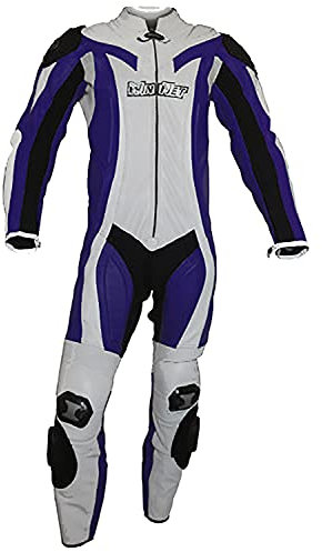 WinNet Tuta da Moto Racing in Vera Pelle Omologata C.E.