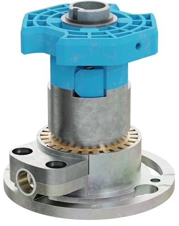 DIWARO® K028 Rolladengetriebe | Untersetzung 3:1 links | Antrieb 6mm Innenvierkant | Kurbelgetriebe, Kegelradgetriebe für SW 60 Rolladen Stahlwelle im Rolladenkasten