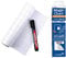 Legamaster Magic-Chart Flipchart Notes - statisch selbsthaftend - weiß mit Raster - inkl. 1 Permanentmarker - 25 DIN A4-Blätter