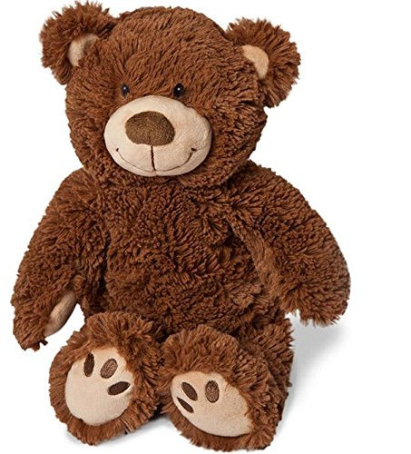 Grünspecht Wärme-Knuddel, Bär Papa sitzend, Rapskernkissen, braun