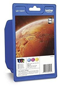 Original Tinte Brother LC1100-3x Premium Drucker-Patrone - Cyan, Magenta, Gelb - 3x 750 Seiten