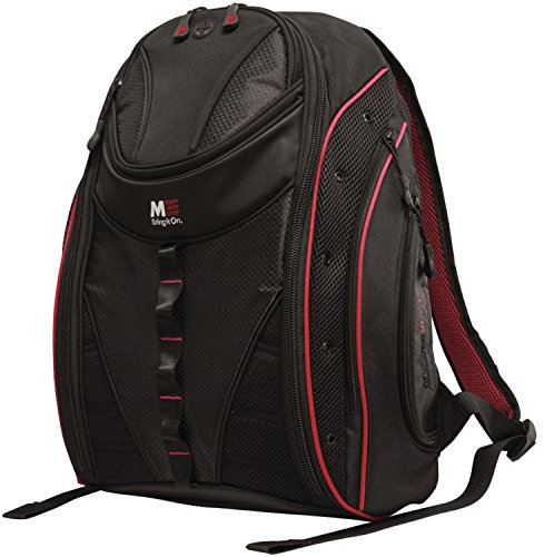 Mobile Edge Black w/Red Trim Express Laptop Backpack 2.0 16 Inch PC, 17 Inch Mac for Men, Women, Students MEBP72 (Model: MEBPE72)
