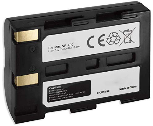 Batterie NP-400 pour Konica-Minolta Dimage A1, A2, Dynax 5D, 7D, Maxxum 5D, 7D