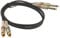 Adam Hall Cables 3 STAR TPC 0100 Twin-Kabel 2 x Klinke TS auf 2 x Cinch | 1 m