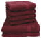 Betz Premium Handtuch-Set - 6 teiliges Handtücher-Set - 2X Duschtücher - 4X Handtücher - 50x100 cm - dunkelrot