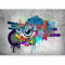 murando - Vlies Fototapete Graffiti 250x175cm Foto tapete Schlafzimmer Wohnzimmer Moderne Vliestapete XXL Wandtapete Motivtapeten 3d Effekt Wand Dekoration - Betonoptik Streetart Auge bunt 10110905-10