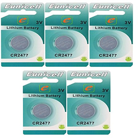 Eunicell 5 x CR2477 3 V Lithium Button Cell Battery Germany Sales V