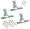 BawiTec 3x Qualitäts Metallstielhalter Set für Ø 28mm,inkl. Schrauben-Set,Metall-Stielhalter für Besen,Besenstiele,Schrubber,Wischer,Universal-Metallhalter,Besenstielhalter,Gerätestiele