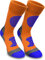 normani 3 Paar Multifunktionale Sportsocken mit Schienbein- & Fußrückenpolster - bestens geeignet als Skating- Inliner- Motorrad- & Trekkingsocken Farbe Orange/Blau Größe 43/46