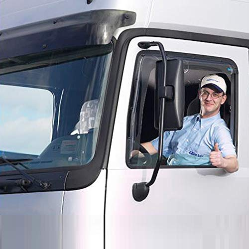 Vordere Windabweiser (1 Set) für die Fahrer und Beifahrerseite-CLS0046068D passend für DAF XF 105 Space Cab/Super Space Cab, 2006-2012 Dunkles Material | kompatibel mit Daf XF 105 Space Cab/ Super Space Cab 2006-2012