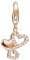 ESPRIT Damen-Charm Pile of Hearts 925 Silber rhodiniert Zirkonia weiß Rundschliff - ESCH91337C000