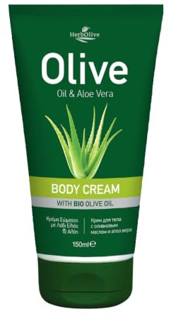 Herbolive Körpercreme mit Olivenöl und Aloe Vera, 1er Pack (1 x 150 ml)