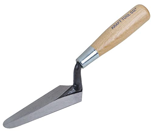 Kraft Tool GG445 Cross Joint Trowel with Wood Handle, 5 x 1-3/4-Inch