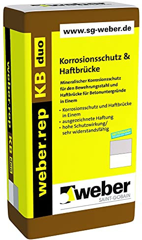 Weber.rep KB Duo – Protection contre la corrosion & pont adhésif, 20 kg